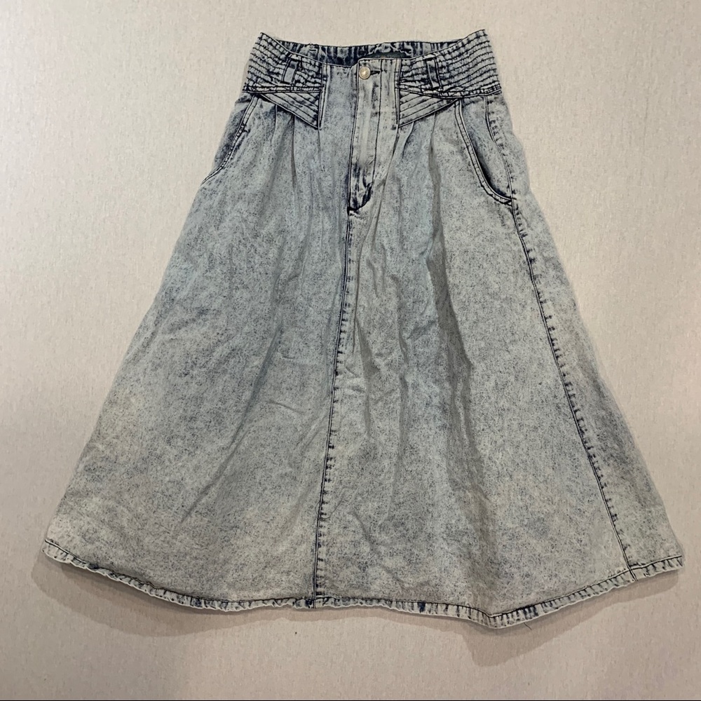 Jordache Acid Wash A Line Skirt 12
